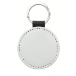 Porte clés cuir rond photo personnalisé