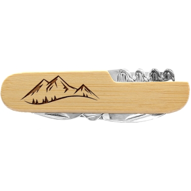 Couteau suisse en bambou - Modèle Montagne