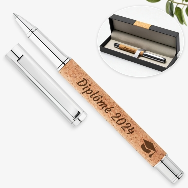 Stylo personnalisé avec prénom - Logo Diplôme