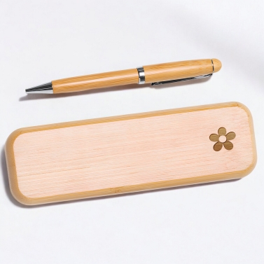 Stylo et coffret personnalisé - Modèle Fleur