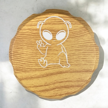 Grinder en bois personnalisable - Modèle Alien