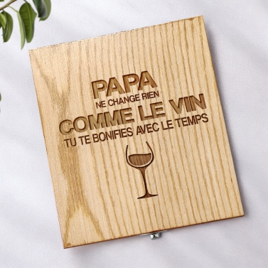 Coffret sommelier personnalisable - Modèle Vin