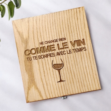 Coffret sommelier personnalisable - Modèle Vin
