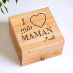Boite à bijoux en bois personnalisée