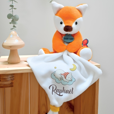 Doudou Renard à personnaliser - Nuage