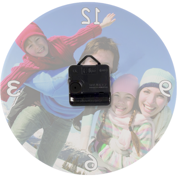 Horloge verre photo classique