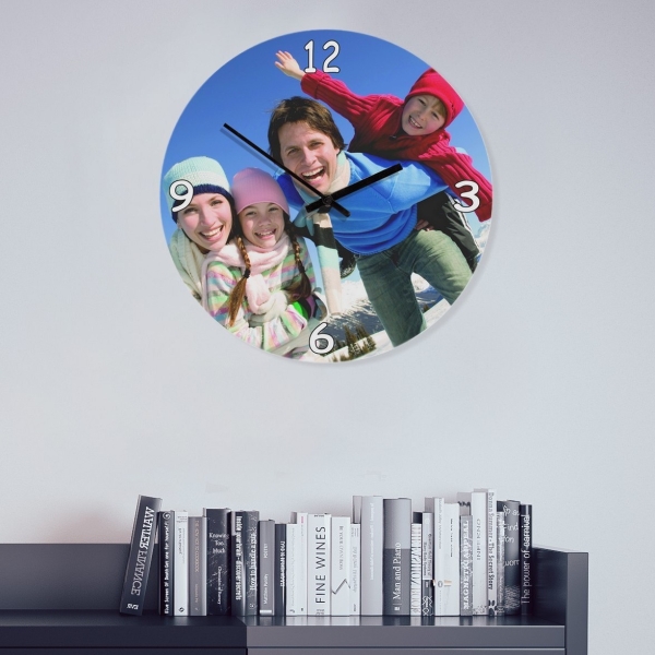 Horloge verre photo classique