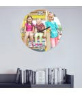 Horloge verre photo design