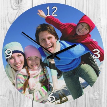 Horloge verre photo classique