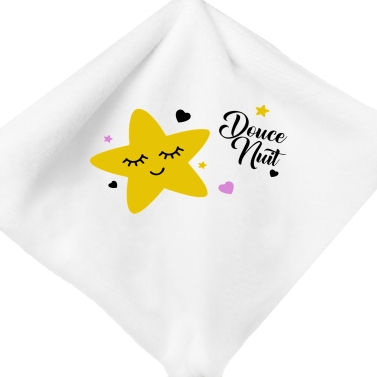 Doudou Chien à personnaliser  – Étoile jaune