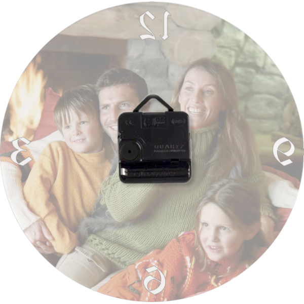 Horloge verre photo english