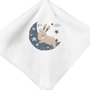 Doudou Girafe personnalisable – Lune bleu