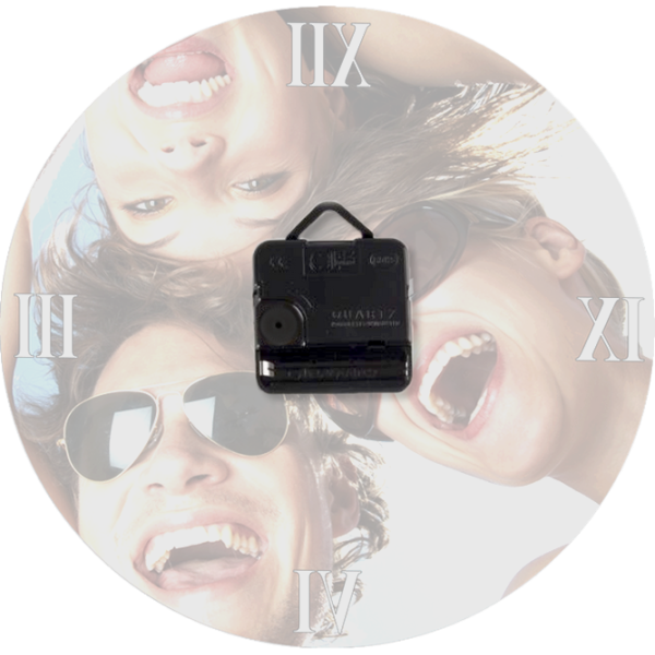 Horloge verre photo classique