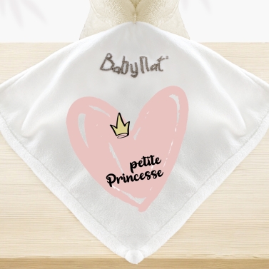 Doudou lapin à personnaliser - Petite Princesse