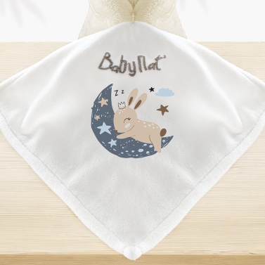 Doudou ourson à personnaliser - Lune Bleu