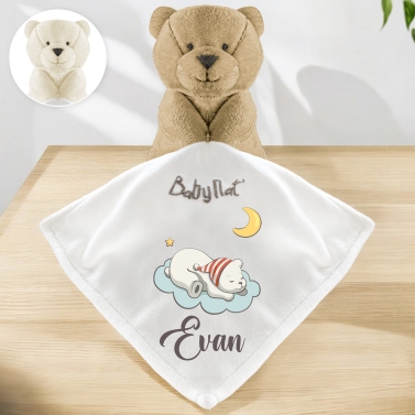 Doudou ourson personnalisé - Nuage
