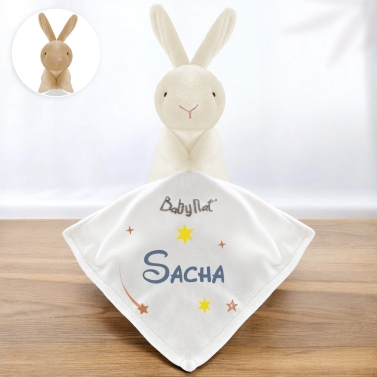 Doudou lapin personnalisé - Étoile