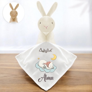 Doudou lapin personnalisable - Nuage