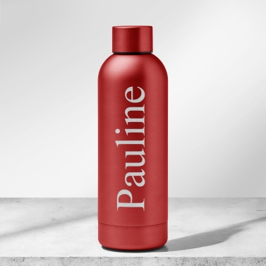 Gourde personnalisée rouge