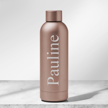 Bouteille personnalisée rose