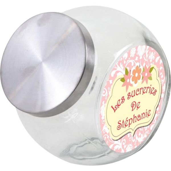 Bonbonnière en verre personnalisée