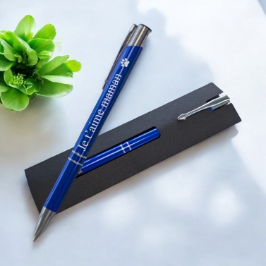 Stylo en acier inoxydable personnalisé - Logo Animal