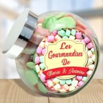 Bonbonnière en verre personnalisée