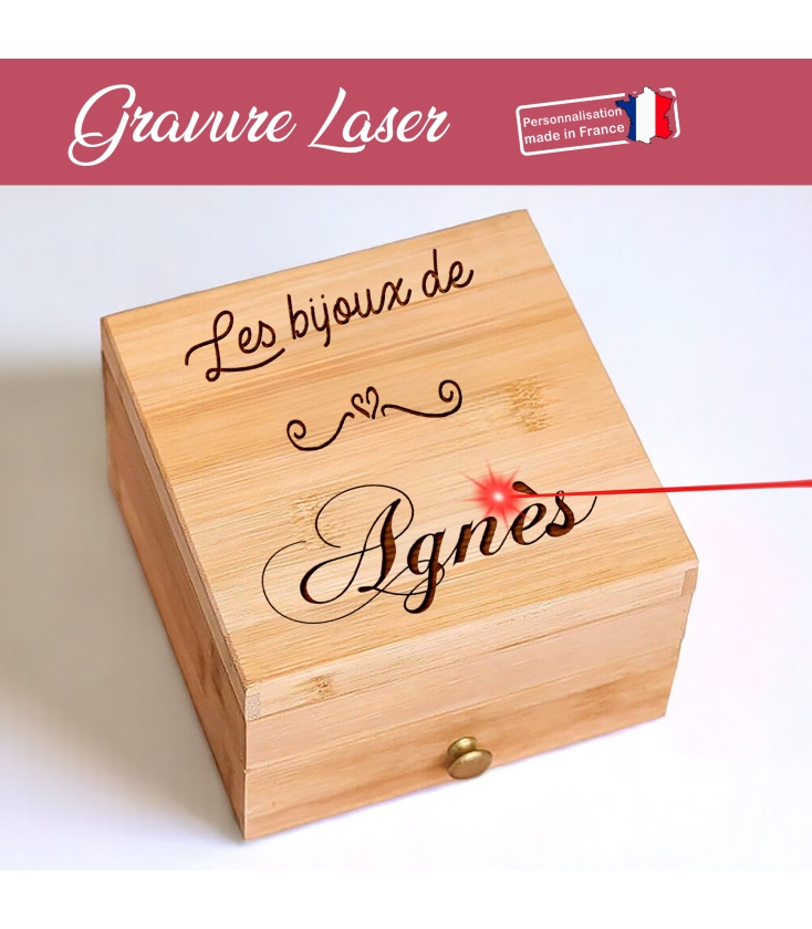 Boîte à Bijoux Artisanale En Bois Cœur Savoyard Avec Edelweiss - Sculpture Traditionnelle, Occasion