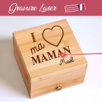 Boite à bijoux en bois personnalisée