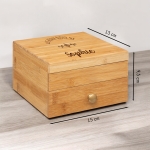 Boite à bijoux en bois prénom personnalisée