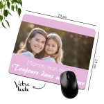 Tapis de Souris fêtes des mères personnalisé avec image et texte
