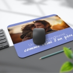 Tapis de Souris fêtes des pères personnalisé avec image et texte