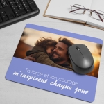 Tapis de Souris fêtes des pères personnalisé avec image et texte