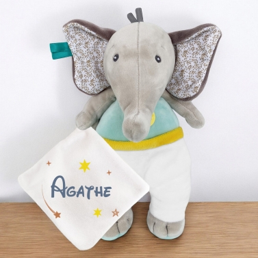 Doudou Éléphant personnalisé - Étoile