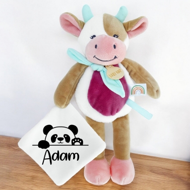 Doudou Vache à personnaliser - Panda
