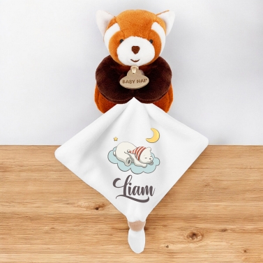Doudou Panda Roux personnalisable - Nuage