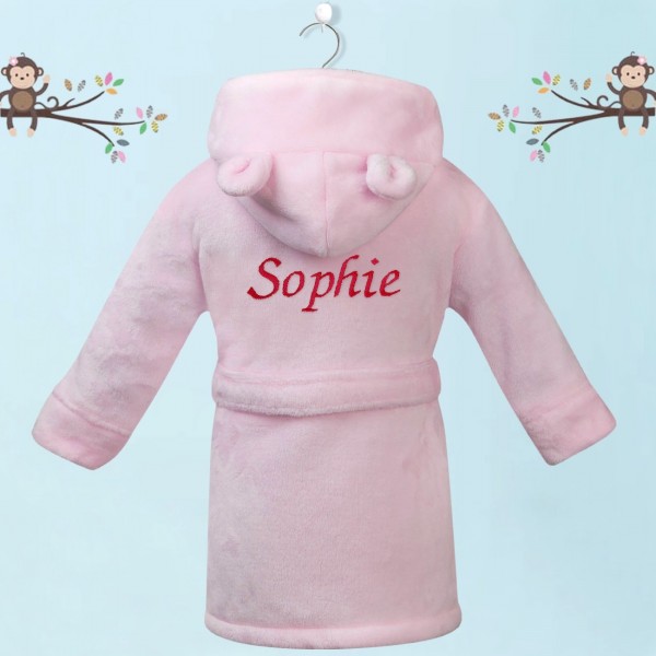 peignoir bebe prenom