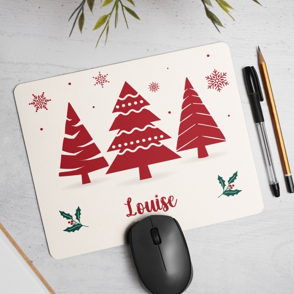 Tapis de Souris noël personnalisé avec image et texte
