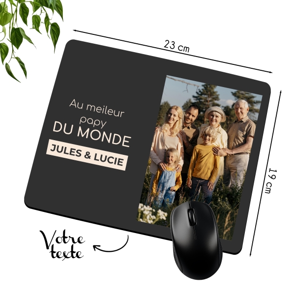 Tapis de Souris personnalisé avec image et texte