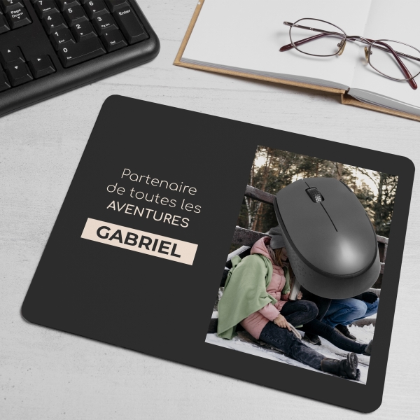 Tapis de Souris personnalisé avec image et texte