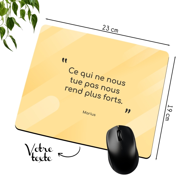 Tapis de Souris personnalisé avec image et texte