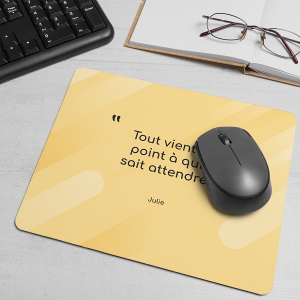 Tapis de Souris personnalisé avec image et texte