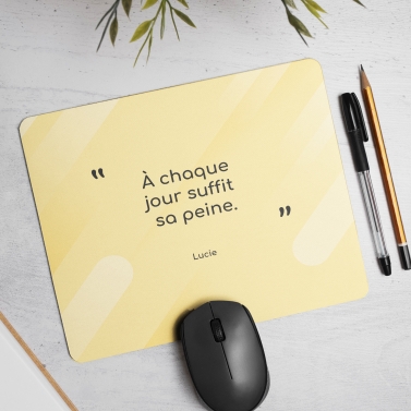 Tapis de Souris personnalisé avec image et texte