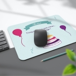 Tapis de Souris anniversaire personnalisé avec image et texte