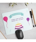 Tapis de Souris anniversaire personnalisé avec image et texte