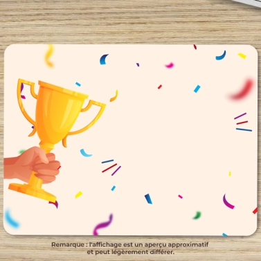 Tapis de Souris collegue personnalisé avec image et texte