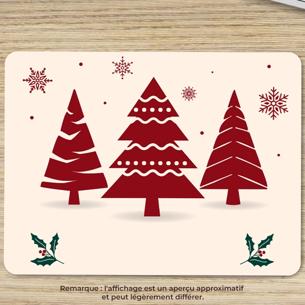 Tapis de Souris noël personnalisé avec image et texte