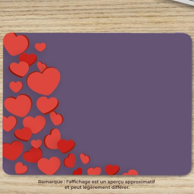 Tapis de Souris saint valentin personnalisé avec image et texte