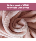 Plaid Polaire rose personnalisé enfant à broder