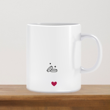 Tasse personnalisable mariage